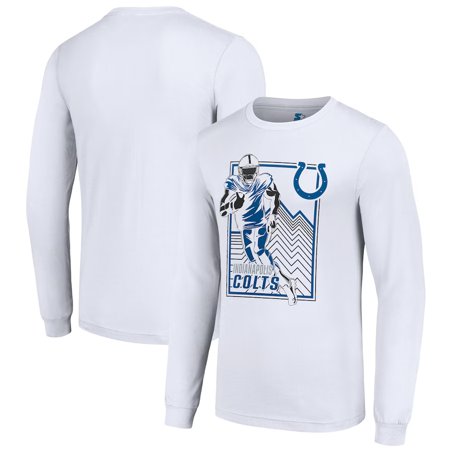 Men Indianapolis Colts white 2024 NFL Long sleeve T Shirts->nfl t-shirts->Sports Accessory